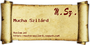 Mucha Szilárd névjegykártya